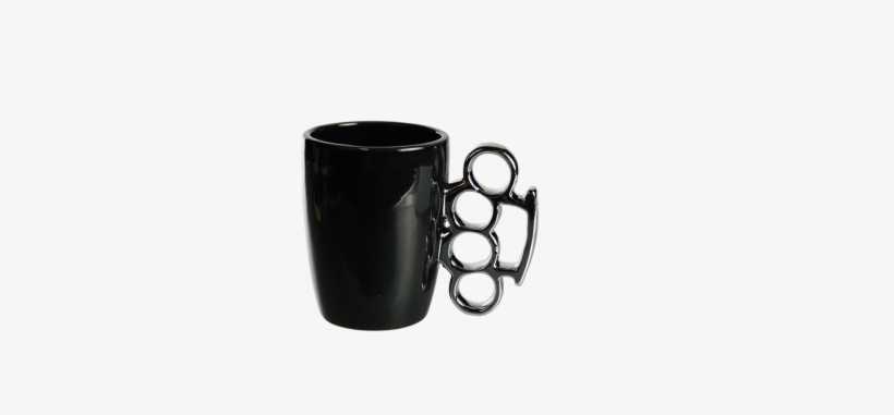 Black Ceramic Mug Brass Knuckles, About - Knuckle Duster Mug - Gadget, transparent png download
