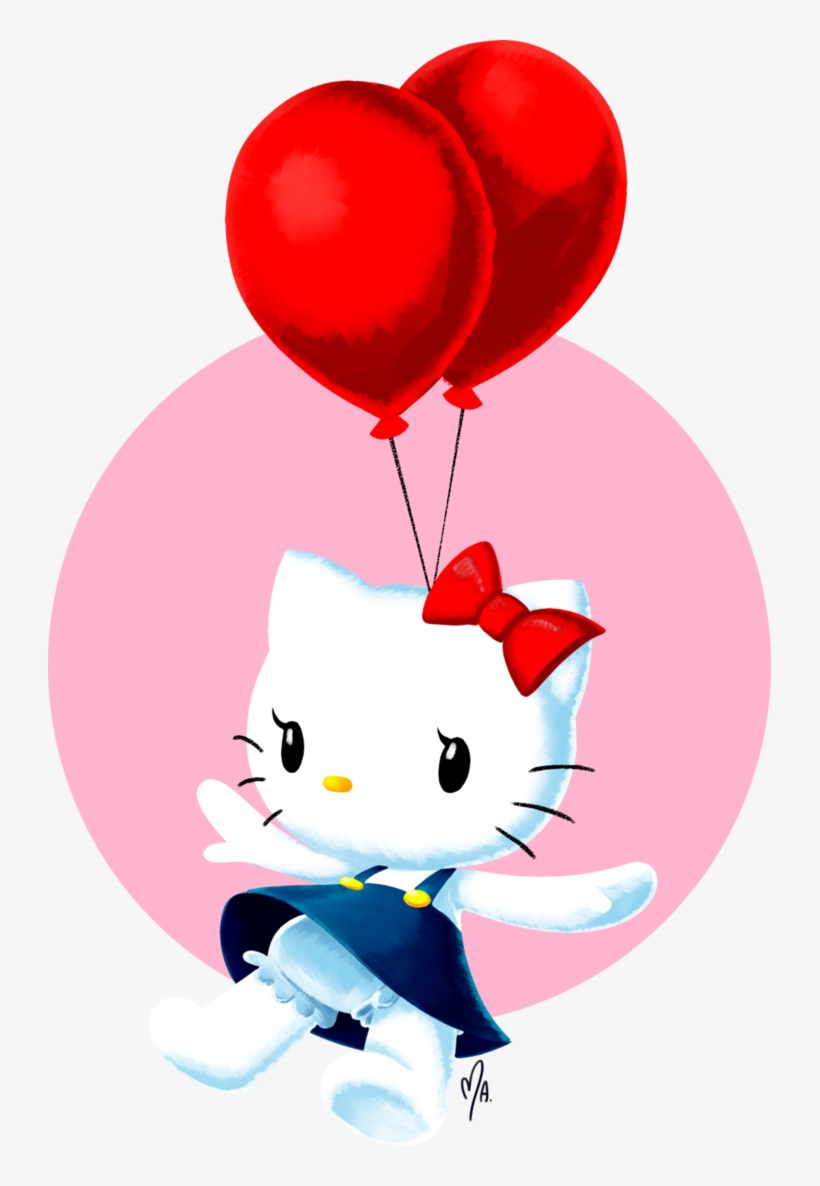Hello Kitty World By Gatodelfuturo On Clipart Library Hello Kitty Balloons Transparent Transparent Png 723x1106 Free Download On Nicepng