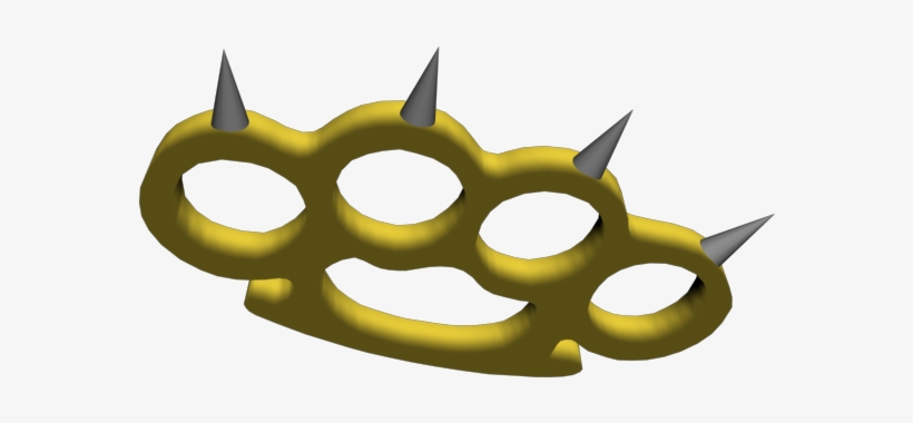 Brass Knuckles - Illustration, transparent png download