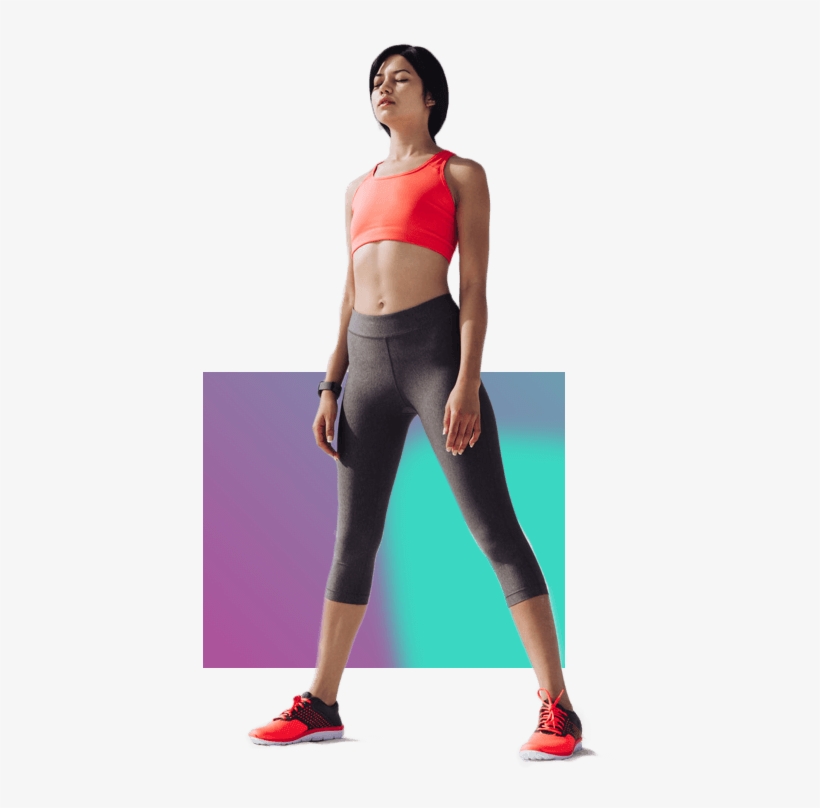 Cutout Girl & Square - Zappy Limited, transparent png download