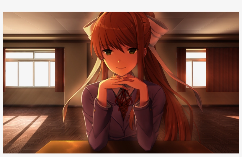 Inside The Doki Doki Literature Club, Secrets And Hints - Doki Doki Literature Club Monika, transparent png download