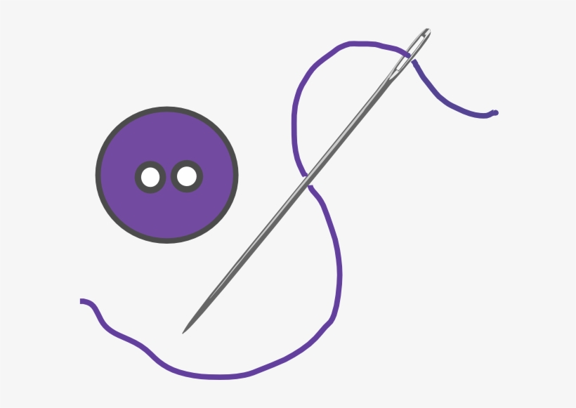 Button And Needle Png, transparent png download