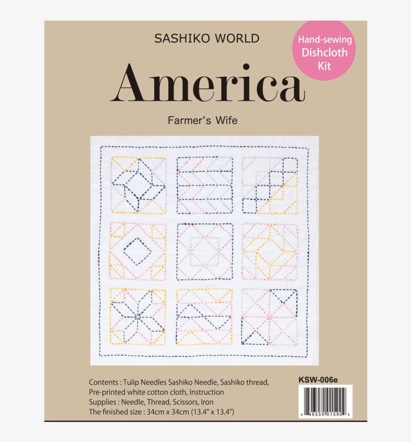 Sashiko World America Farmer's Wife Sashiko Kit - American Vaudeville As Ritual By Albert Mclean, Jr., transparent png download