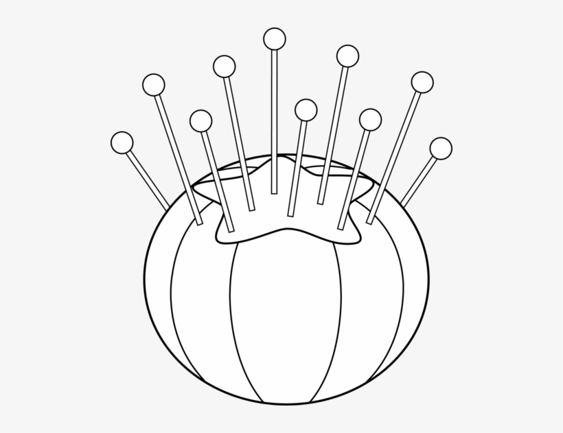 Cushion Line Art Free Clip - Pin Cushion Clip Art, transparent png download