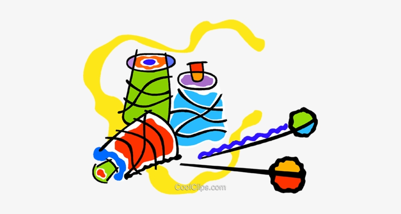Sewing Thread, Needles Royalty Free Vector Clip Art - Agulhas E Linhas, transparent png download