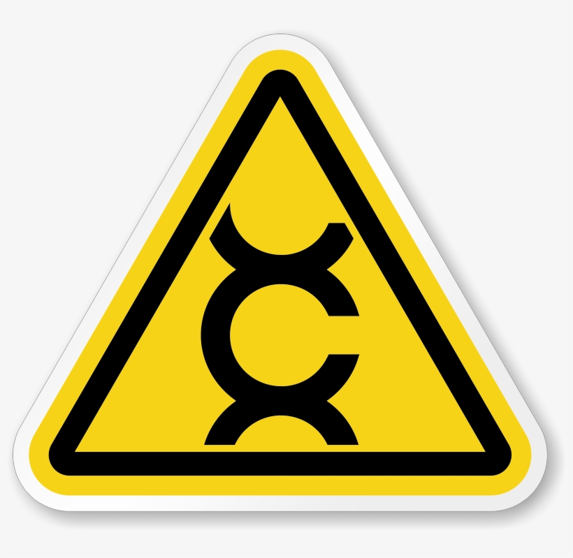 Iso Triangle Warning Sticker - Radiation Controlled Area Sign, transparent png download