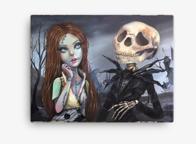 Jack And Sally Canvas - Canvas, transparent png download