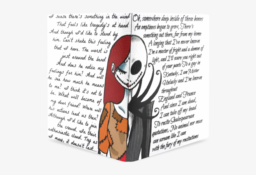 Psylocke Men's Genuine Leather Wallet With Sally And - Nightmare Before Christmas Cabochon Black Glass Chain, transparent png download