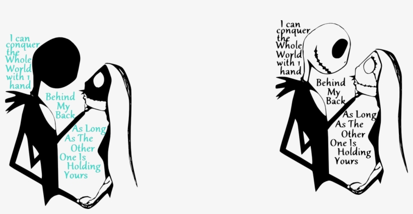 Movies, Personal Use, Jack And Sally I Can Conquer - The Nightmare Before Christmas, transparent png download