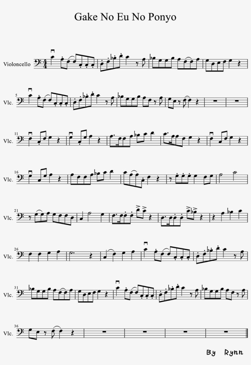 Gake No Eu No Ponyo - Street Life Chords Pdf, transparent png download