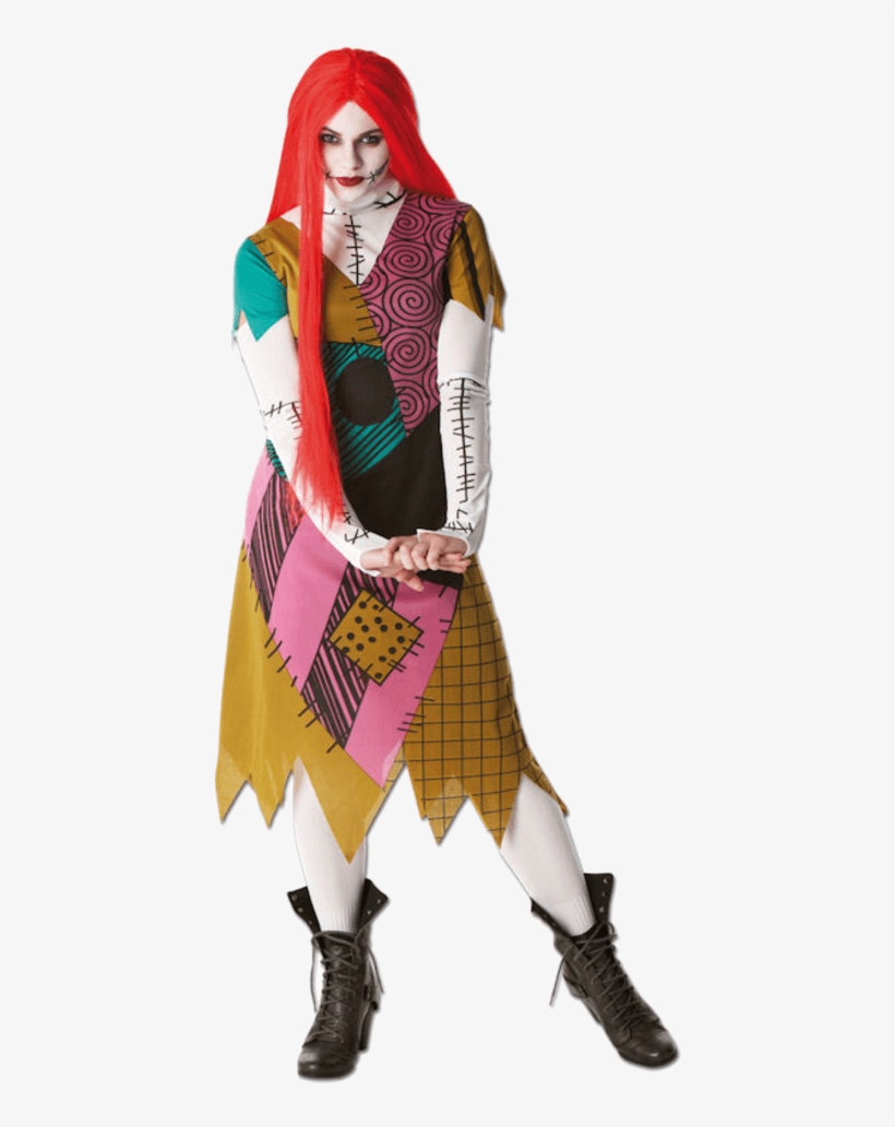 Adult Sally Halloween Costume Sc 1 St Jokers Masquerade - Sally Nightmare Before Christmas Fancy Dress, transparent png download