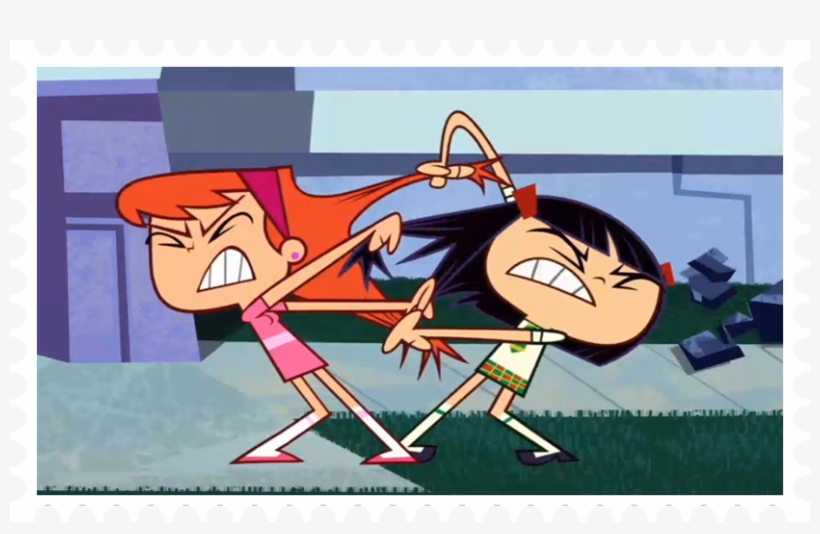 Sidekick Hair Pull Fight - Sidekick Vana And Kitty, transparent png download
