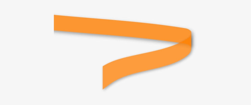 Orange Ribbon Transparent Background Png - Orange Ribbon Png, transparent png download