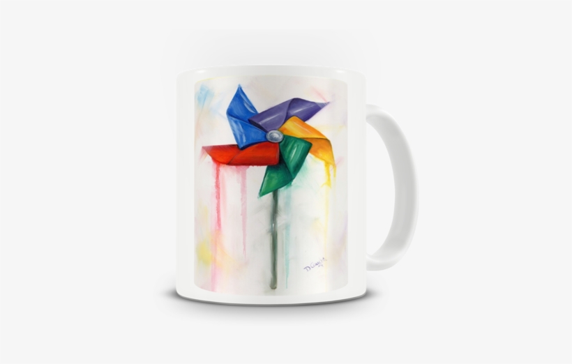 Blowing In The Wind Mug - Origami, transparent png download
