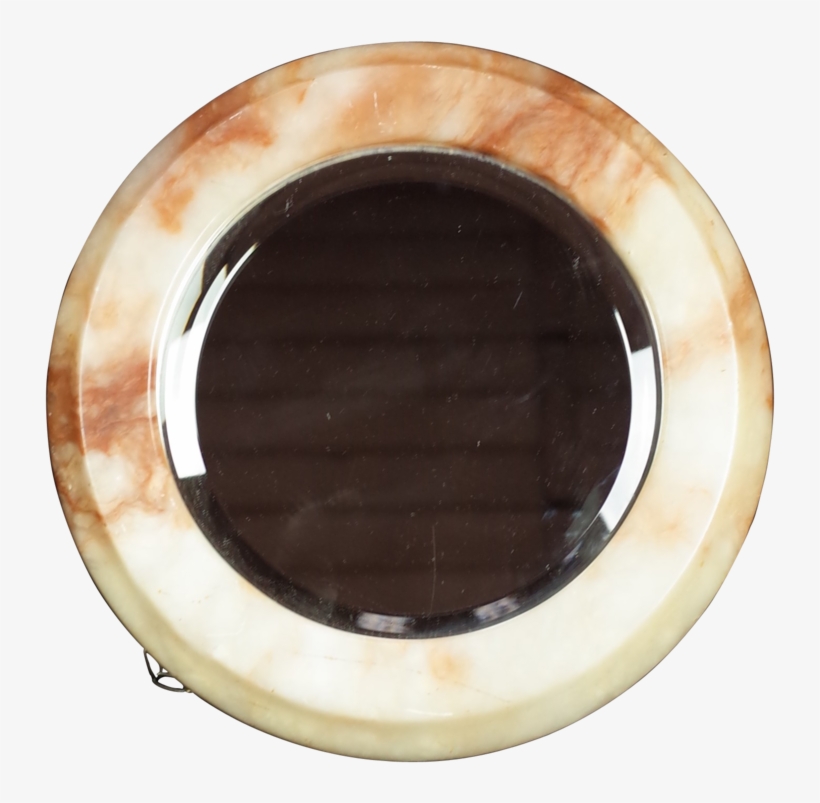 Round Marble Framed Mirror - Marble, transparent png download