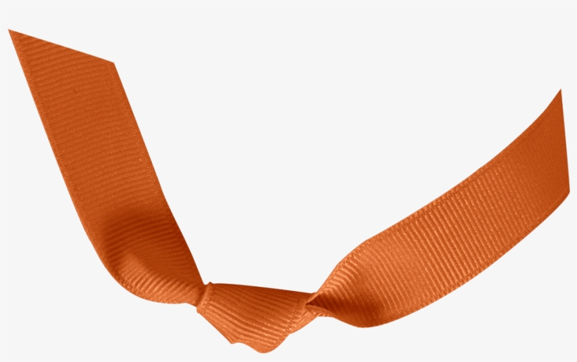 Kevinandamanda Ribbon Knot Orange - Construction Paper, transparent png download