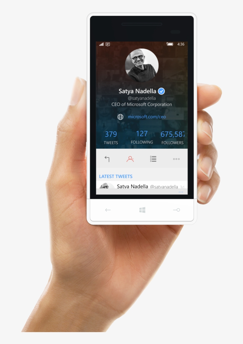 A Twitter User's Page - Telephone, transparent png download