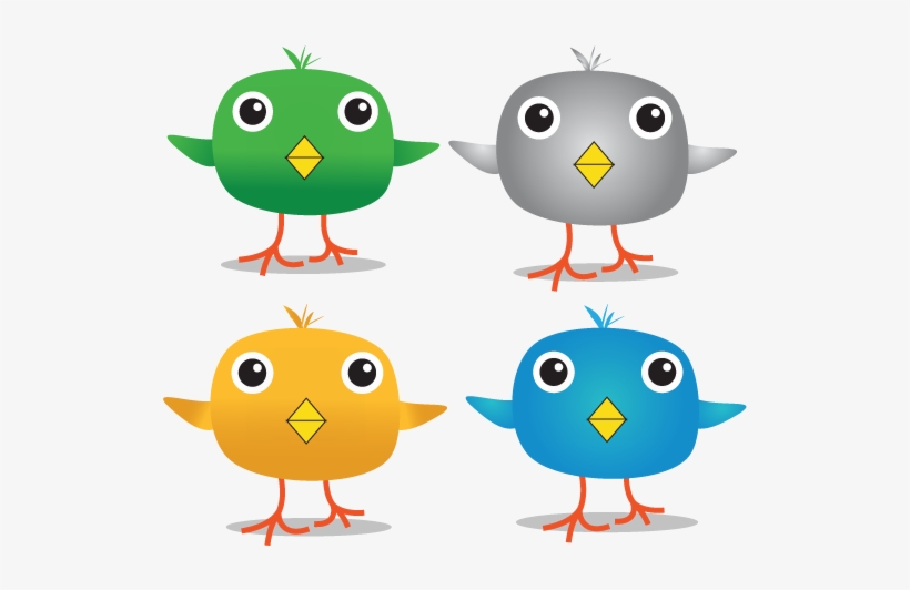 Cute Twitter Icon Pack - Clip Art, transparent png download