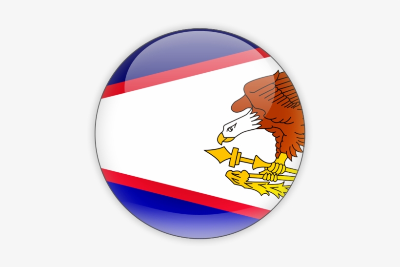 American Samoa Flag Round Png, transparent png download