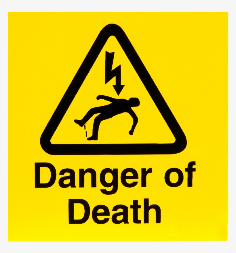 High Voltage Png - Danger Of Death Sign, transparent png download