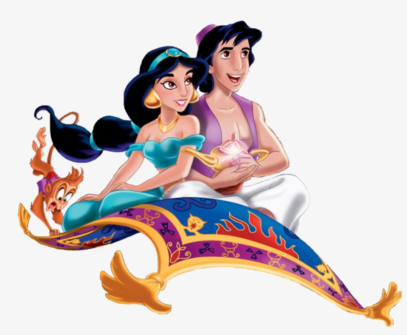 Aladdin Alladin E Jasmine 4 Png - Aladdin Magic Carpet Png, transparent png download