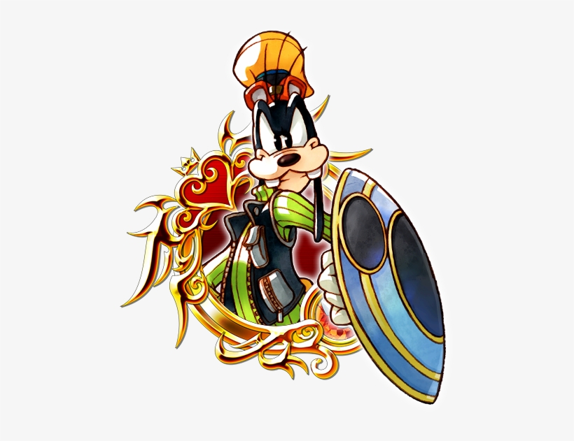 Illustrated Goofy - Kingdom Hearts Union X Incredibles, transparent png download