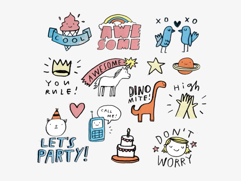 Party Pals Sheet - Tattly, transparent png download