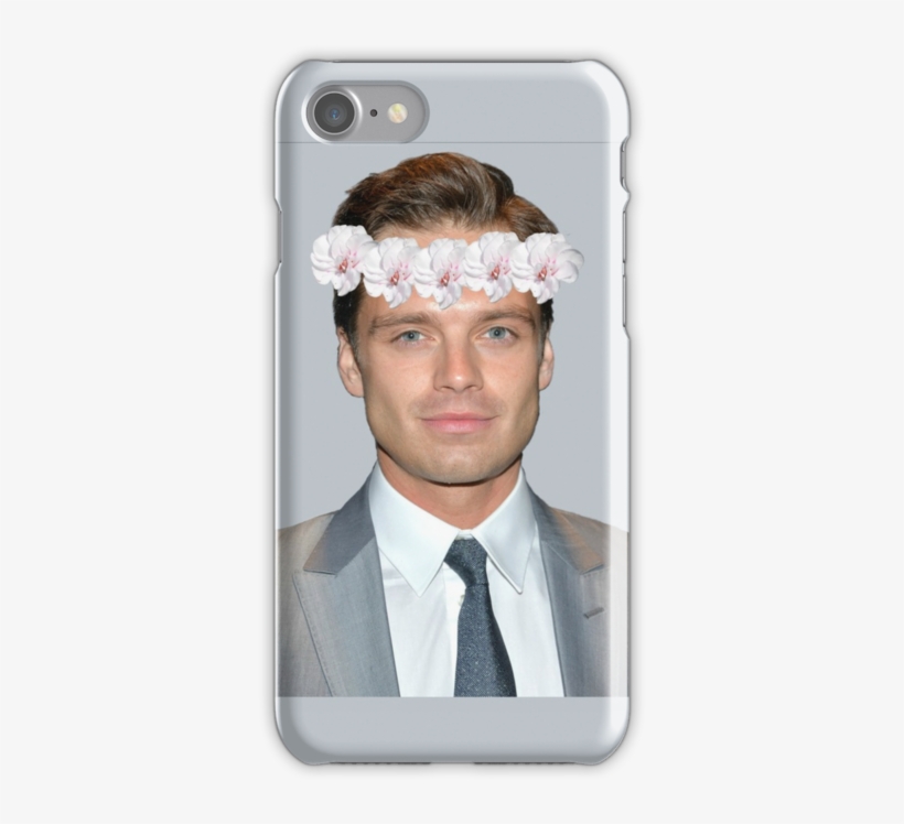 Top Images For Sebastian Stan Flower Crown On Picsunday - Mobile Phone Case, transparent png download