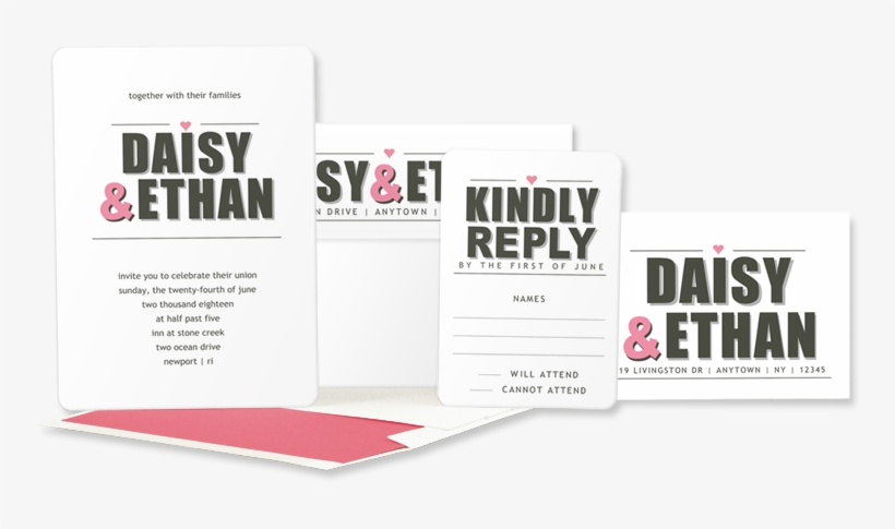 Metrowedding - Large V=1497056446 - Wedding Invitation, transparent png download