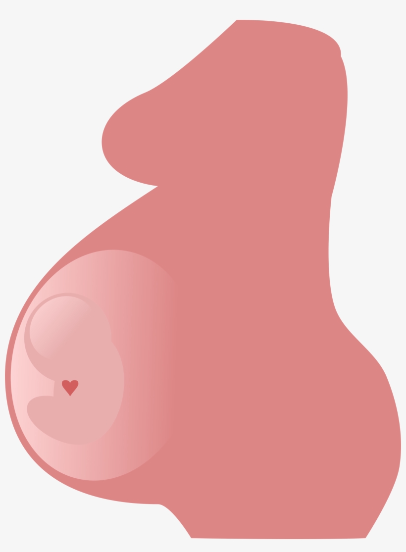 Vector Online - Clip Art Pregnant Belly, transparent png download