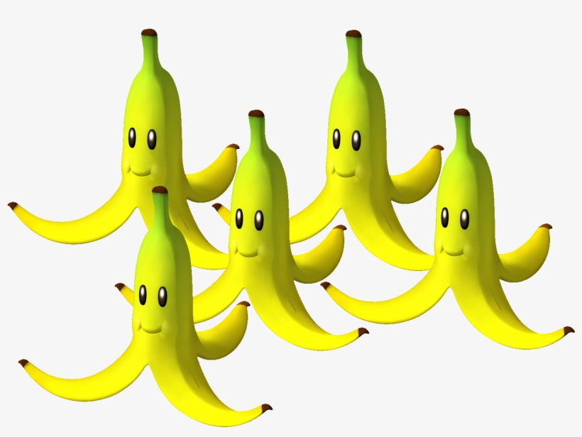 Banana Clipart Birthday - Mario Kart Banana Bunch, transparent png download