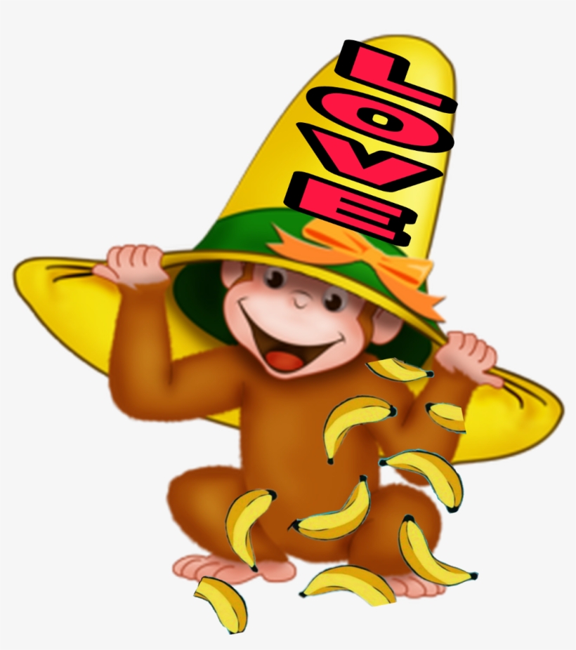 Stickerremix Curiousgeorge Love Bananas @hawtgyal4 - Drawing, transparent png download