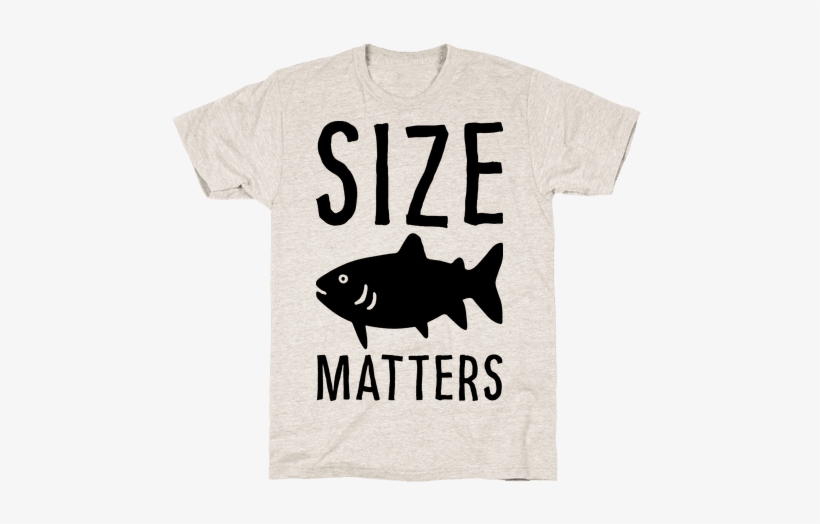 Size Matters Fishing Mens T-shirt - Posters On Saving Animals, transparent png download