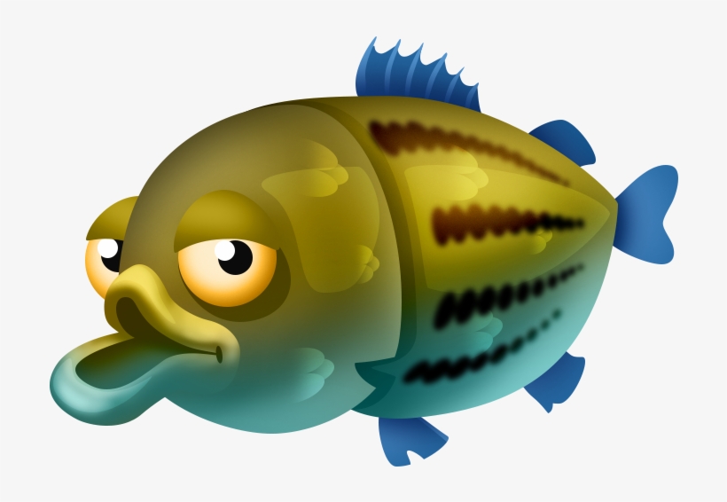 Yellow Bass - Fish, transparent png download