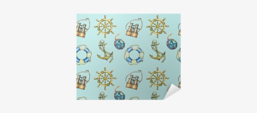 Old Binocular, Lifebuoy, Antique Sailboat Steering - Reddingsboei Achtergronden, transparent png download