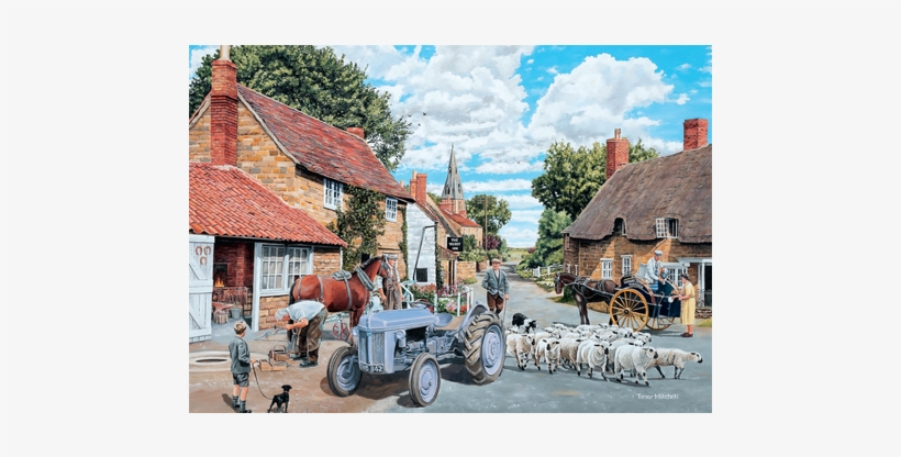 Falcon De Luxe Country Lane 500 Pieces - Falcon De Luxe - Country Lane Jigsaw Puzzle (500 Pieces), transparent png download