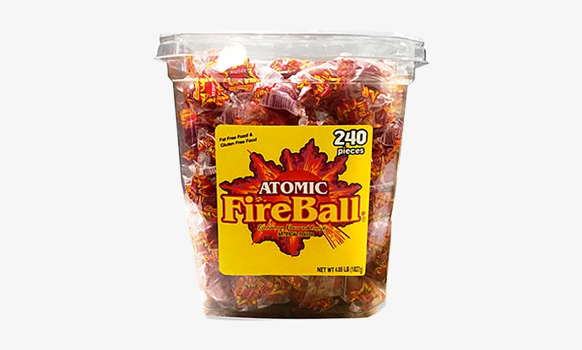 Atomic Fireball Cinnamon Flavored Candy - Atomic Fireball Candy, transparent png download