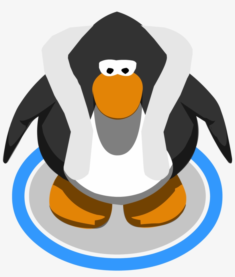 White Feather Boa In Game - Lil Jeffy Club Penguin, transparent png download