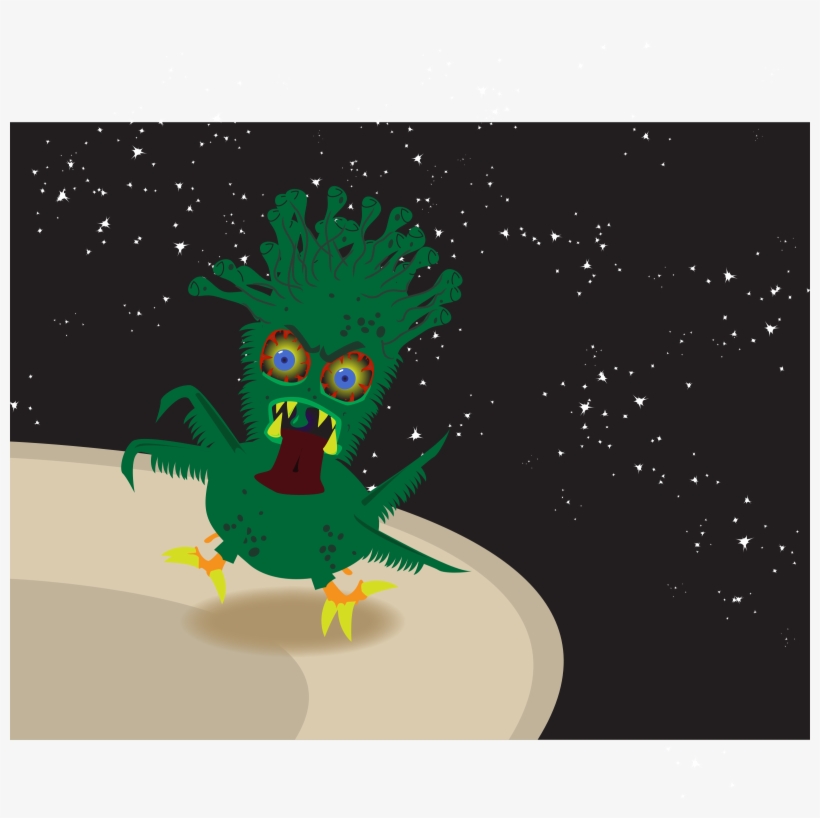 This Free Icons Png Design Of Creepy Space Chicken, transparent png download