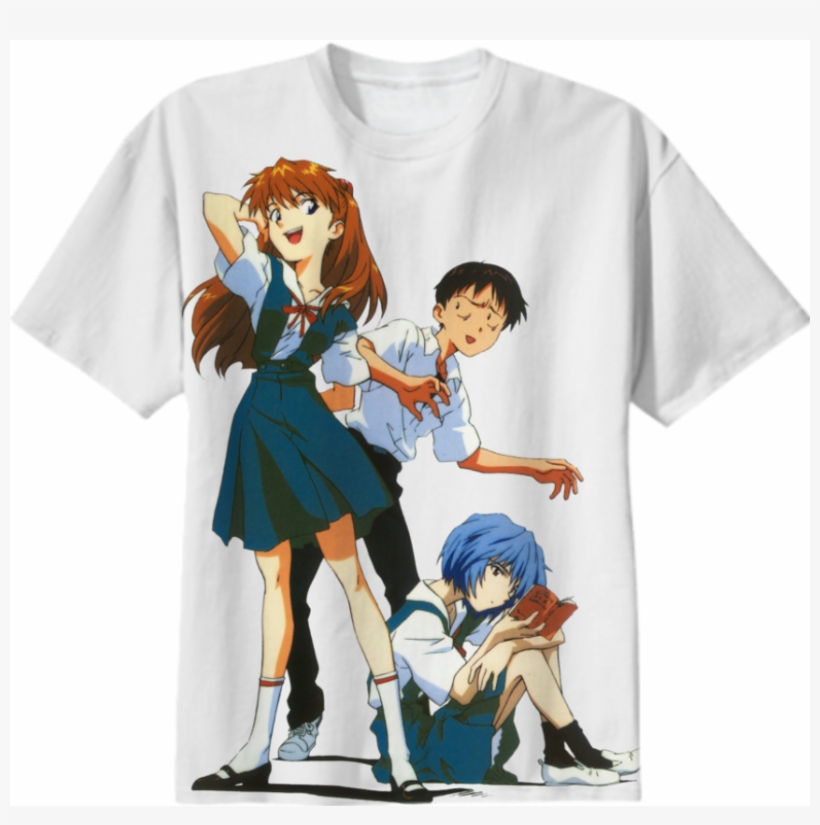 00 Design By Hinaduplicates - Shinji Rei And Asuka, transparent png download