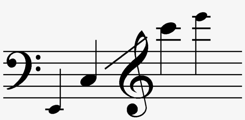 Range Frenchhorn - La In Music Notes, transparent png download