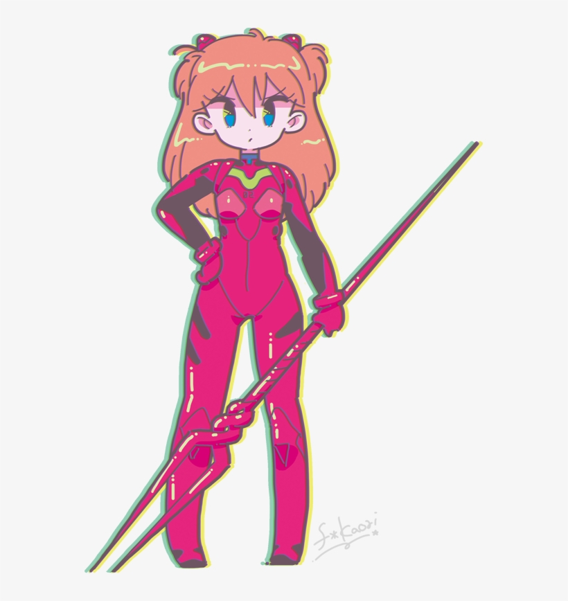 Evangelion / Asuka - Cartoon, transparent png download
