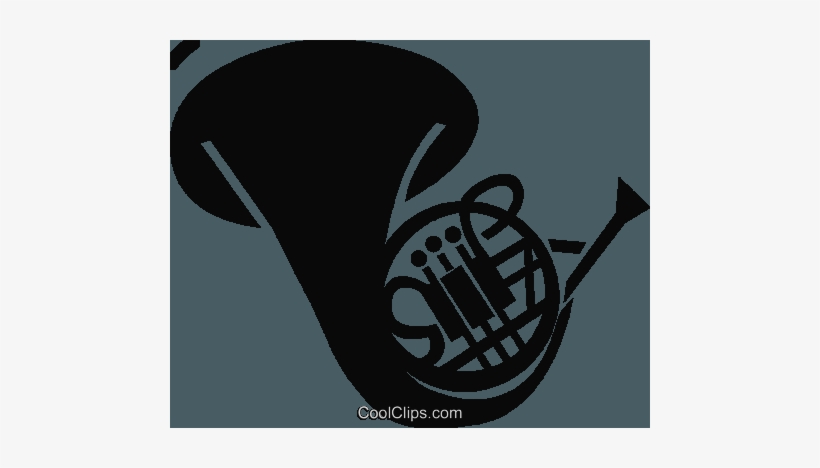 French Horn Royalty Free Vector Clip Art Illustration - Clip Art, transparent png download