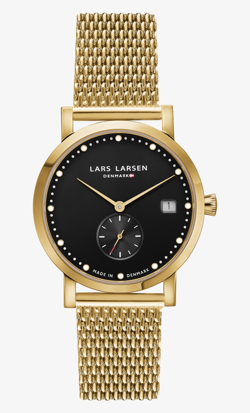 Jpg Black And White Download Helena Ladies Watch Gold - Lars Larsen Lw37 Women's Watch, transparent png download