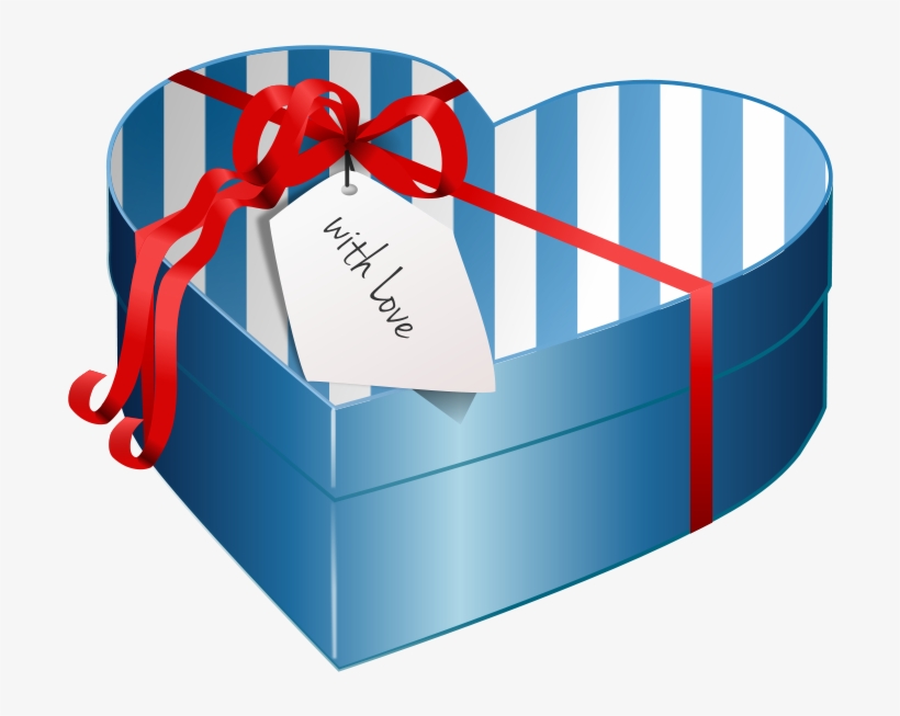 Cream Gift Box Png Clipart - Valentine Gift Clipart, transparent png download