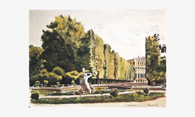 Pencil And Watercolour On Drawing Paper 300 Mm X 410 - Painting, transparent png download