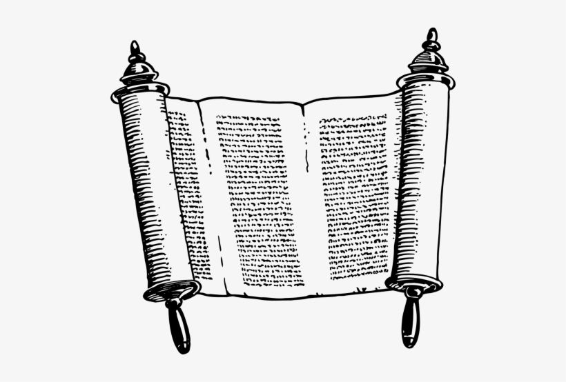 Vector Graphics - Torah Black And White, transparent png download