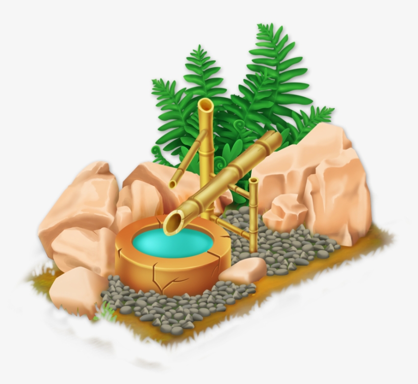 Bamboo Fountain - Portable Network Graphics, transparent png download