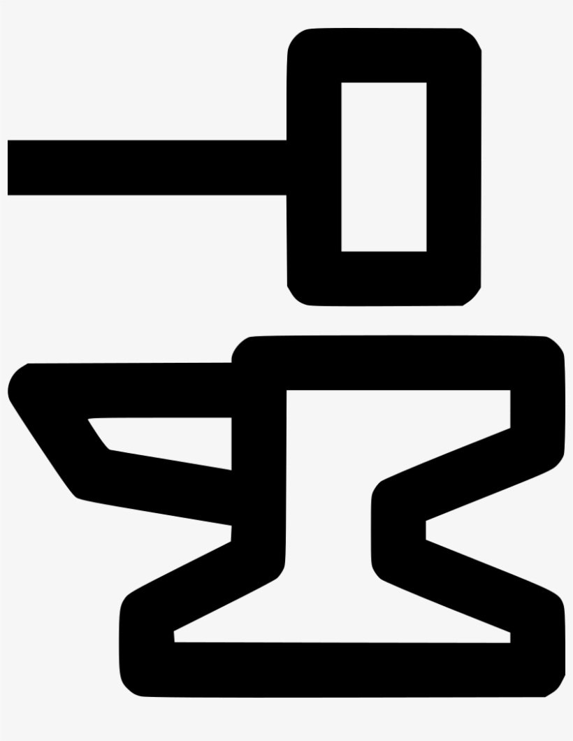 Hammer Anvil Comments - Logo Enclume Png, transparent png download