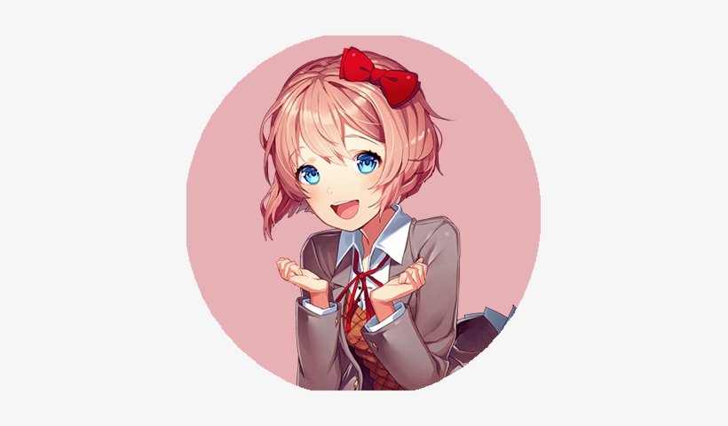 Icon Header De Sayori Official Art Malyx Doki Doki Literature Club Icon Transparent Png 400x400 Free Download On Nicepng